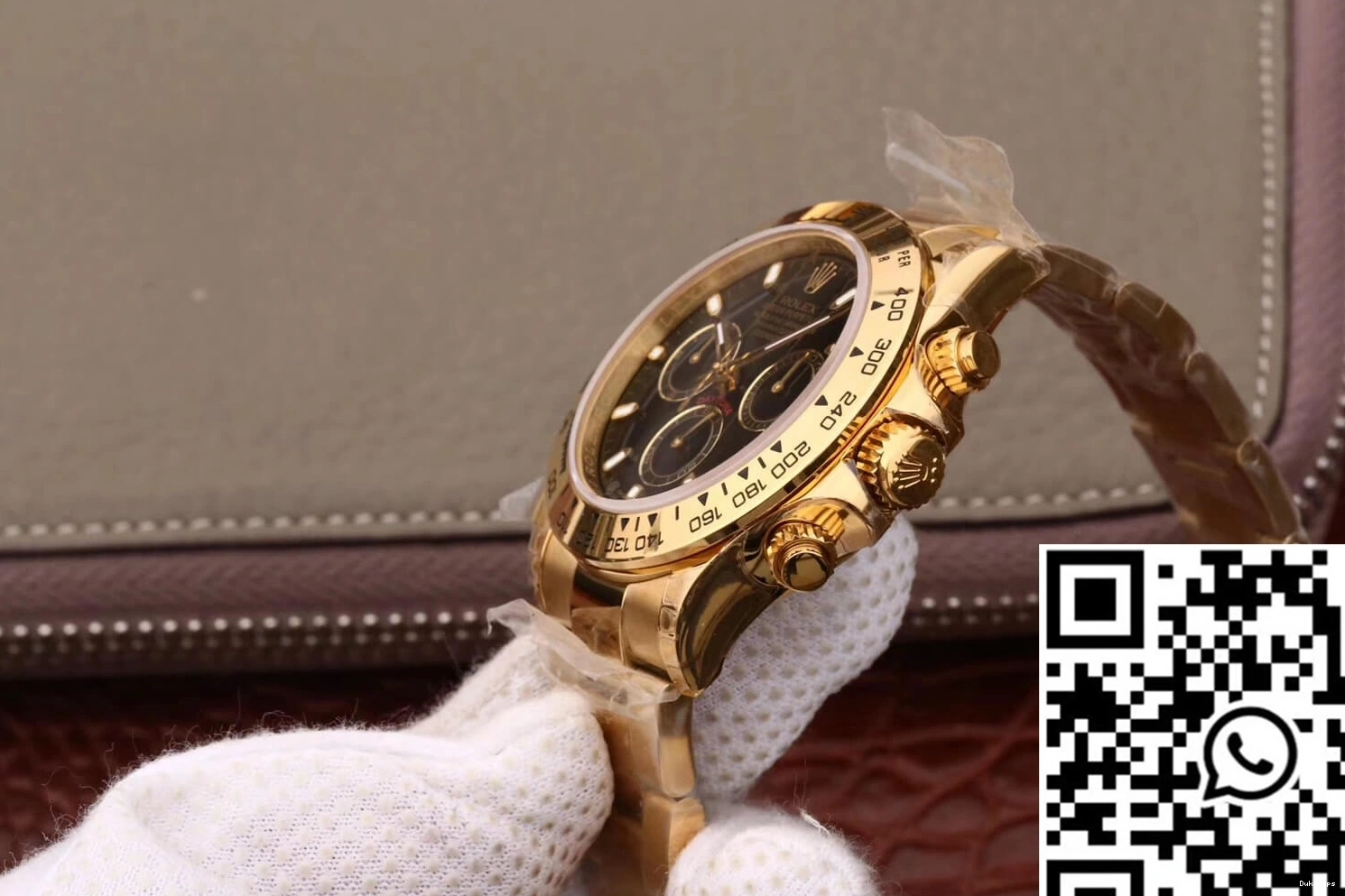 Yellow Factory Rolex M116508-0004 Black JH Daytona Dial Gold Cosmograph 0719
